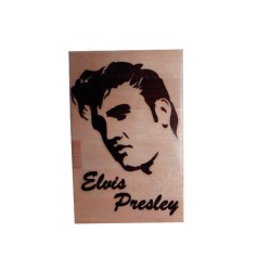 Gravure sur bois Elvis Presley