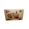 Gravure sur bois Tracteur