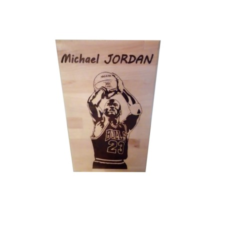 Gravure sur bois Michael Jordan