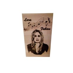 Gravure sur bois Lara Fabian