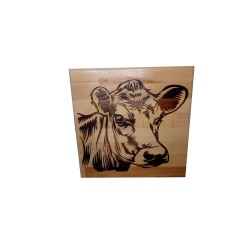 Gravure sur bois vache