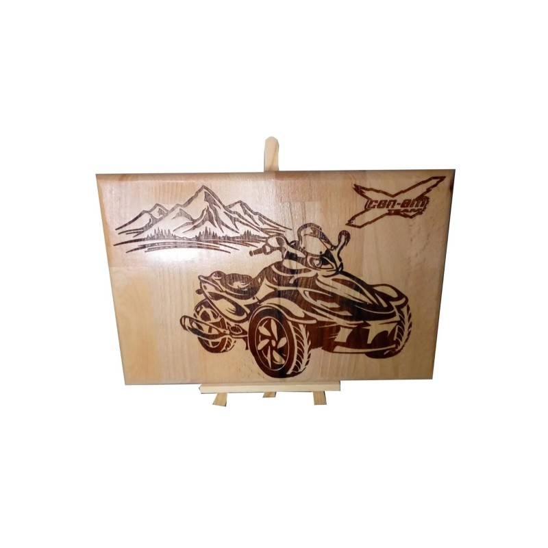 Gravure sur bois Spyder Can Am