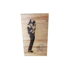 Gravure sur bois Michael Jackson