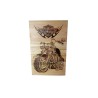 Gravure sur bois Moto Harley Davidson