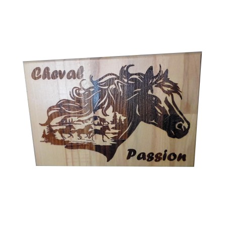 Gravure sur bois cheval