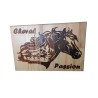 Gravure sur bois cheval