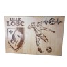 Gravure sur bois club foot LOSC