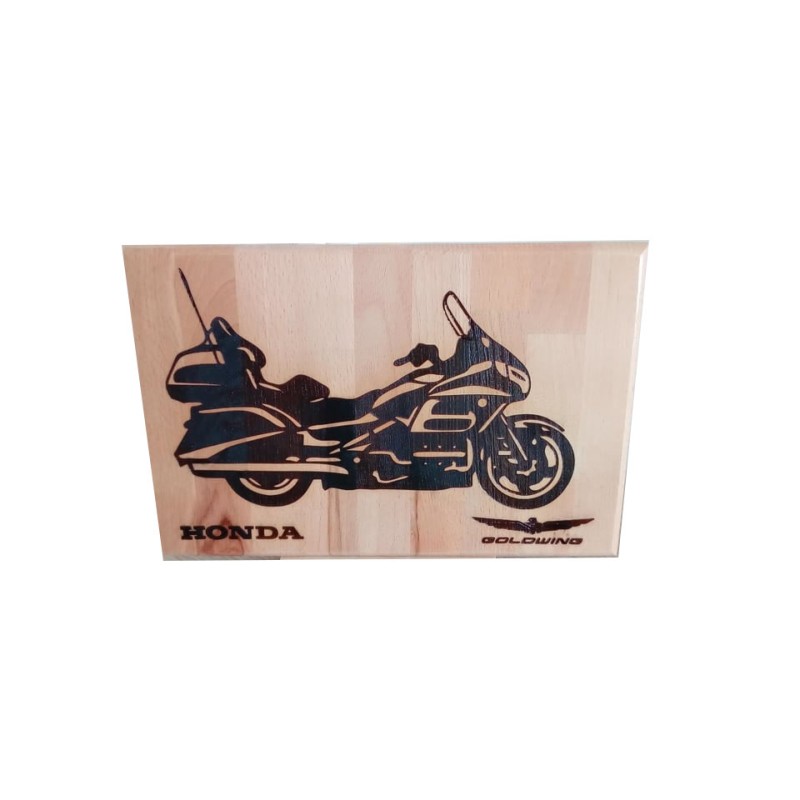 Cadre gravure laser moto Honda Goldwing