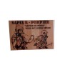 Gravure sur bois pompier