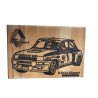 Gravure sur bois Renault 5 Turbo 2