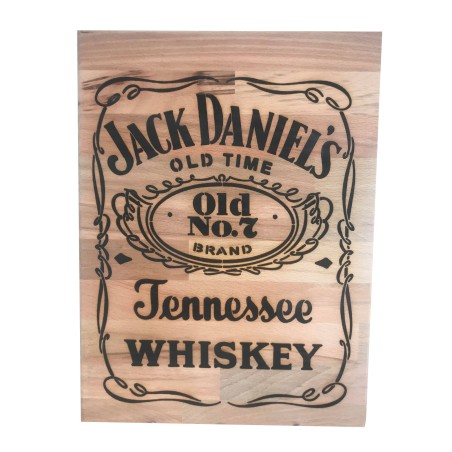 Gravure sur bois jack daniel's