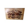 Gravure sur bois Mustang