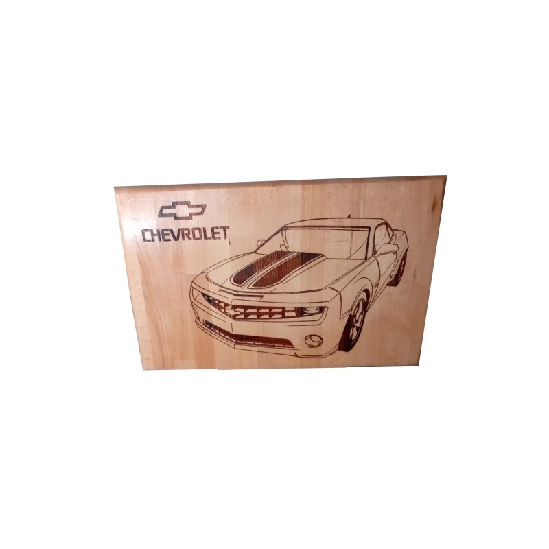 Gravure sur bois Chevrolet