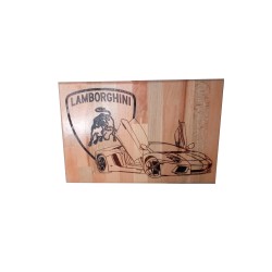 Gravure sur bois Lamborghini