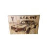 Gravure sur bois Pontiac G T O 1967