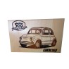 Gravure sur bois Fiat 500