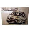 Gravure sur bois Renault Clio RS