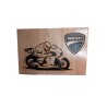 Gravure sur bois Moto Ducati